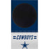 NFL Dallas Cowboys White Striped Xbox Series S Console Skin